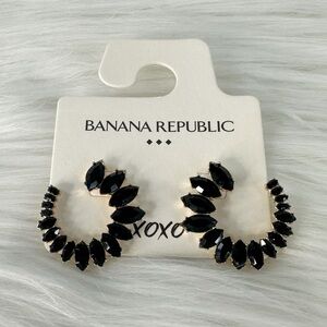 Banana Republic Black and Gold Earrings